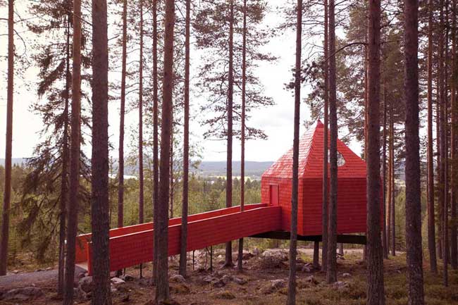 Treehotel Sweden Blue Cone Exterior