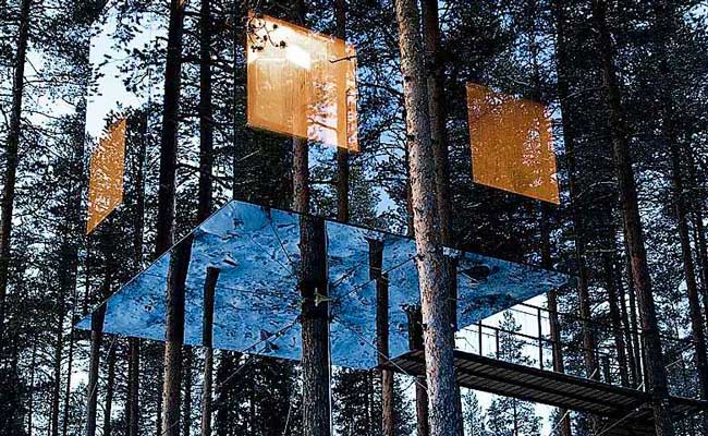 Treehotel Sweden Mirrorcube Exterior