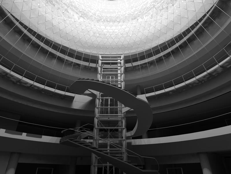Interior view of the Fulton Center Project