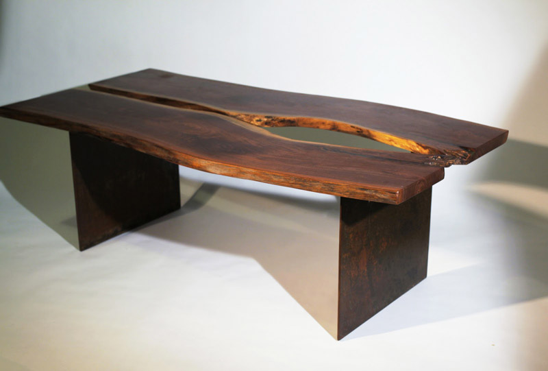 The Planter Walnut Table by Emily Wettstein
