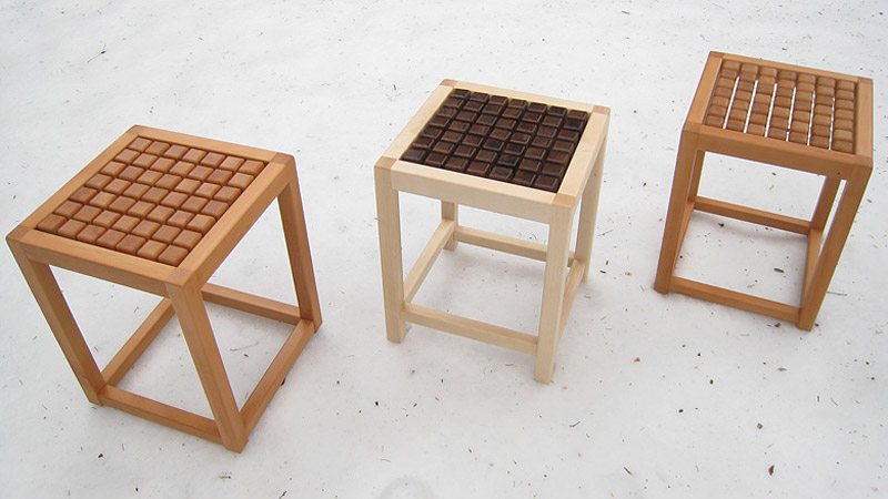 3 SQUAT Therapeutic Seating Wooden Chairs by Martin Rille