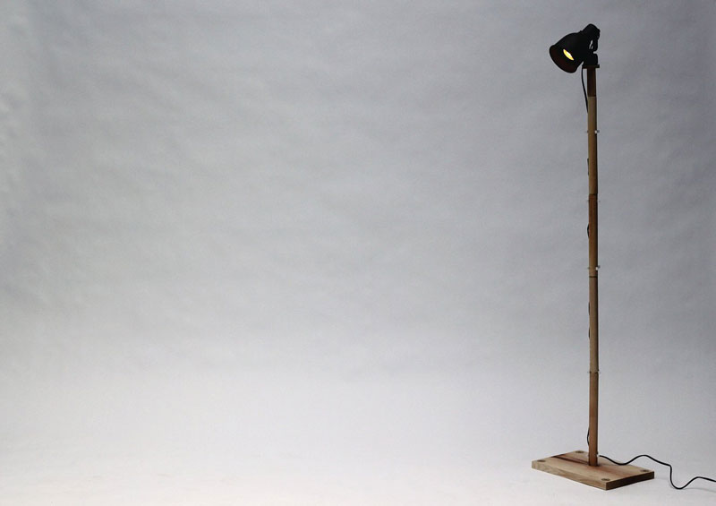 Lamp created using the BOXED Multi Functional Furniture by Tyrone Stoddart