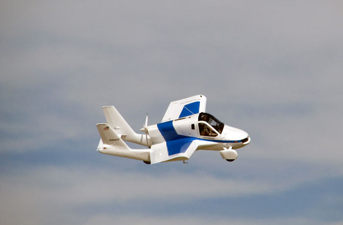 Terrafugia Transition Flying Car airborne