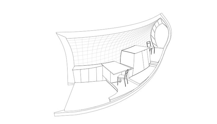 Room plan of Curved Hus-1 by Torsten Ottesjo Architecture