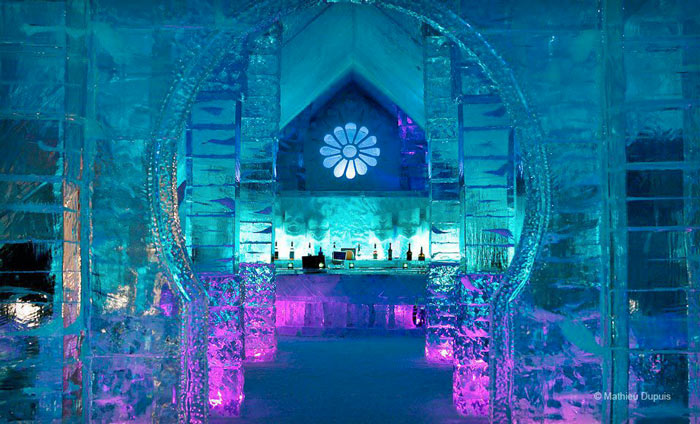 Chapel at the Hotel de Glace, An Ice Hotel Quebec City, Canada