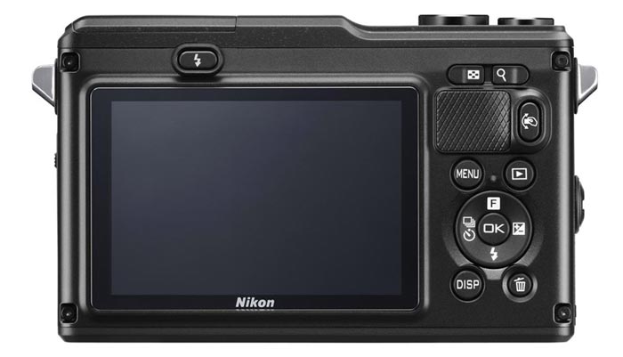Display of the Nikon 1 AW1 Waterproof Shockproof Digital Camera