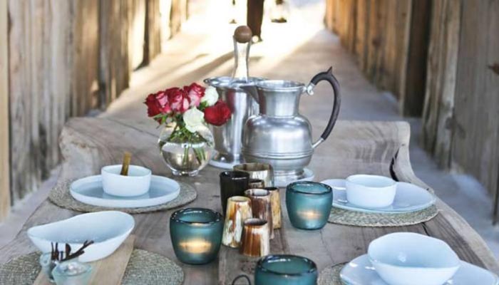 Tea table at the Segera Retreat in Kenya