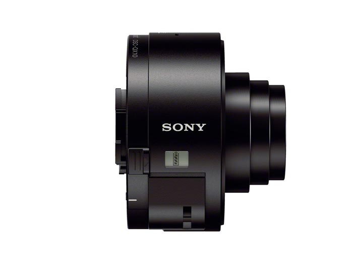 Side view of the Sony DSC-QX10 Smartphone Attachable Lens Camera