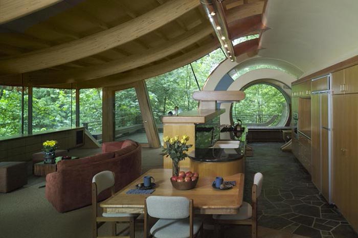 Interior design of the Treehouse Mansion in Portland, Oregon by Robert Harvey Oshatz