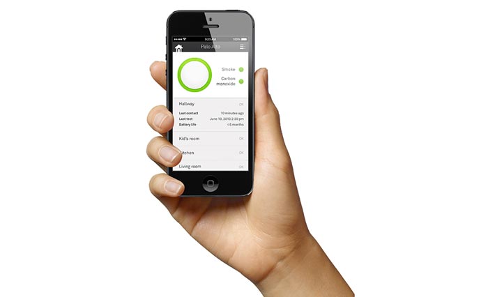 App for iPhone and Tablet for the Nest Protect - A Smoke Alarm and Carbon Monoxide Detector