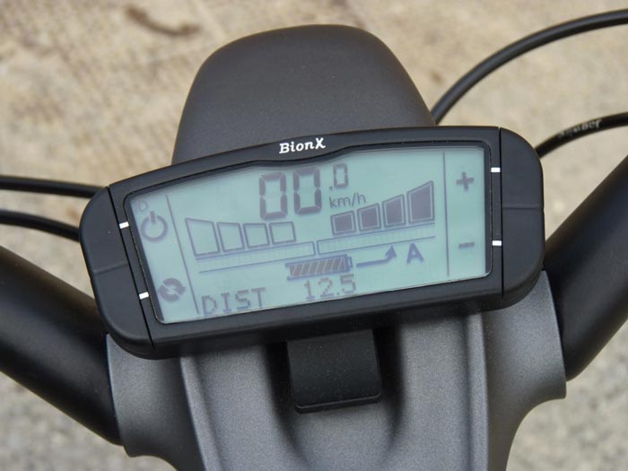 Display screen on the Smart ebike Electric Bicycle