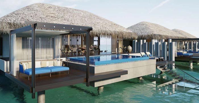 Water bungalow at Velaa Private Island Resort in The Maldives