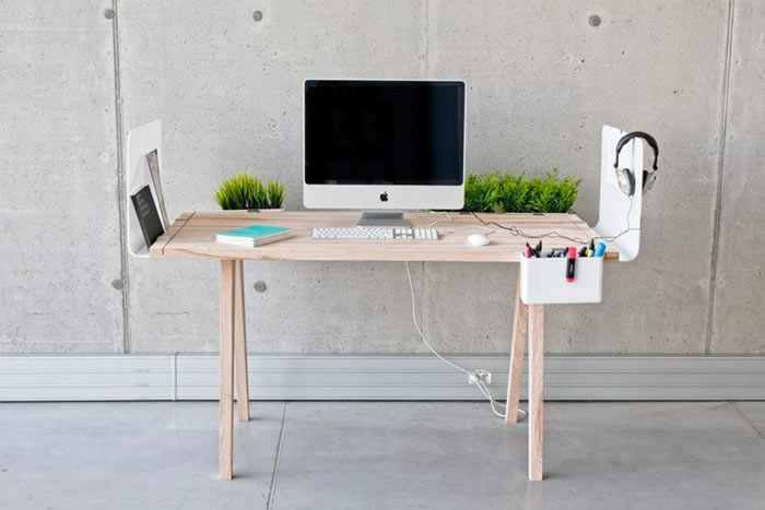 Apple computer on the WorkNest Desk - A Customizable Desk