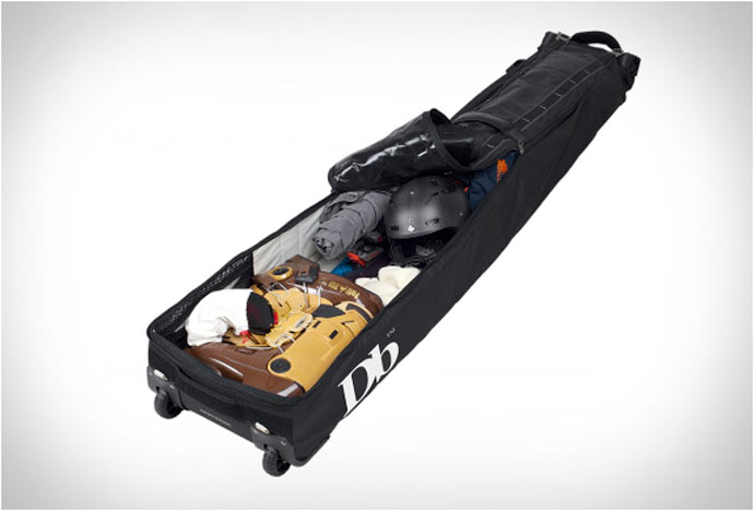Inside compartment of the Douchebag Ski and Snowboard Bag