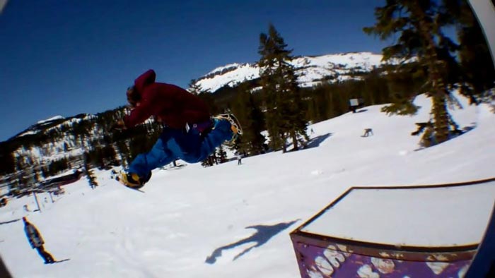 Dual Snowboard jump