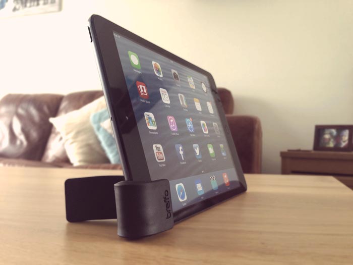 Gumstick stand used on an iPad