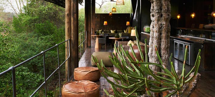 Interior design at Singita Sweni Lodge in South Africa