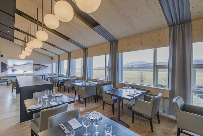 Restaurant at Ion Hotel in Iceland