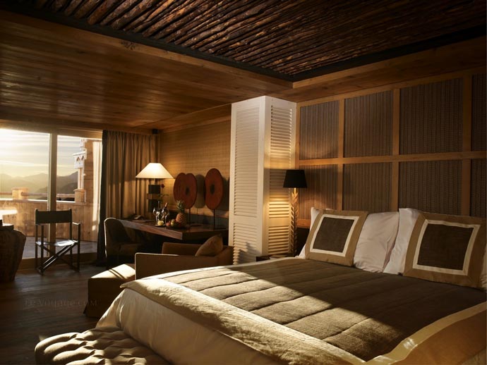Bedroom design at LeCrans Hotel & Spa