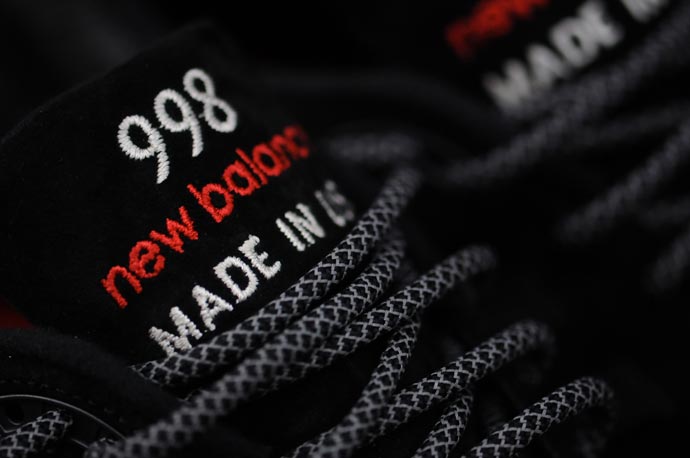 New Balance 998 Black/Red Re-Issue 1