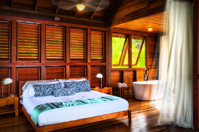 Room at the Secret Bay Resort in the Island of Dominica
