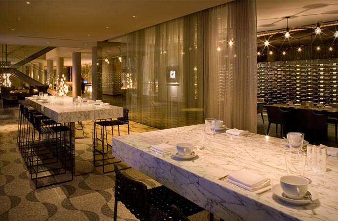 Restaurant and bar at Andaz West Hollywood in Los Angeles