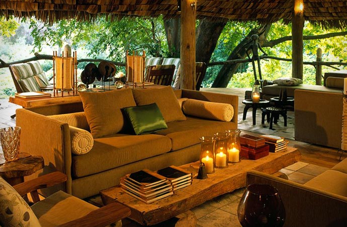 Lounge area at Lake Manyara Tree Lodge