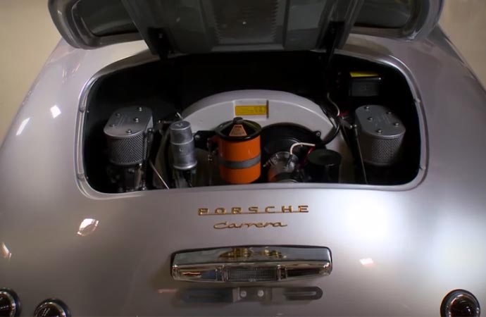 Engine of a Porsche 356 Outlaw