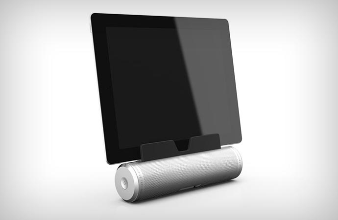 Sound Cylinder Portable Bluetooth Speaker for tablets and smartphones