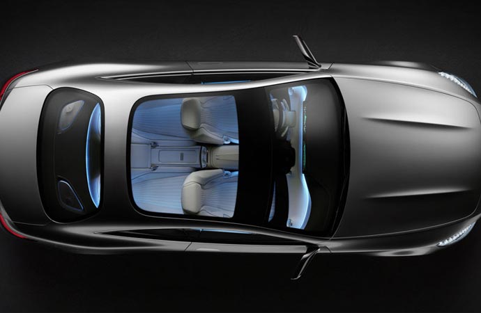 2015 S-Class coupe top view