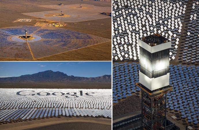 Ivanpah Solar Power Plant with collaboration with Google