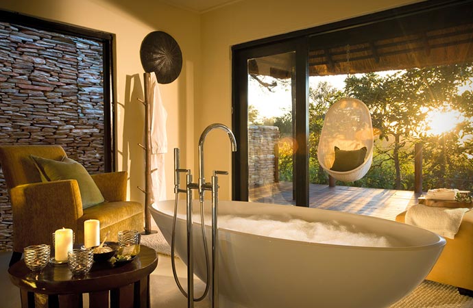Bath at Lion Sands in South Africa