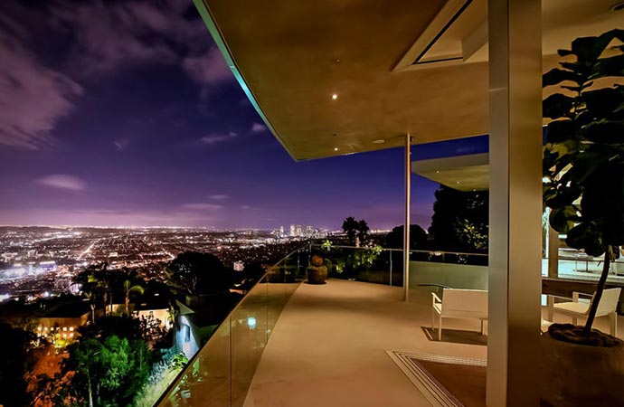 View from Avicii's house in Los Angeles