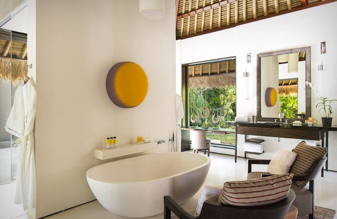 Bath at the Cheval Blanc in the Maldives