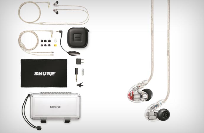 Shure SE846 earphone and accessories