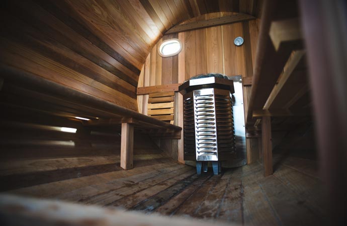 Surf sauna heater