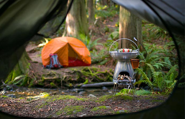 Biolite Basecamp stove for camping