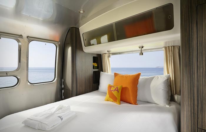 Bedroom in the Aka luxury mobile suite