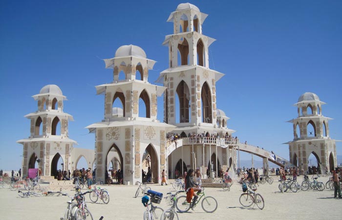 Architectural installation at Burning Man Festival