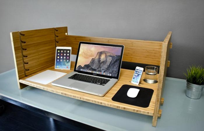 Lift adjustable desk table