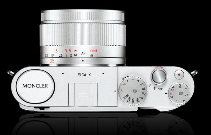Leica X Edition Moncler buttons