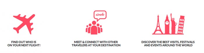 Airzolo travel app features