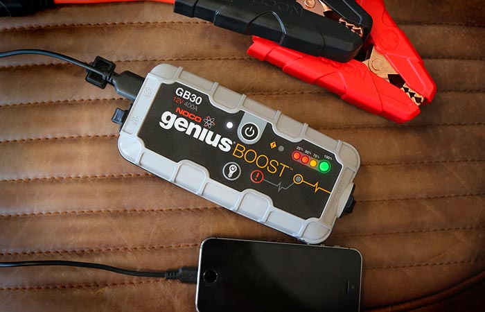 Noco Genius Boost jump starter and phone charger