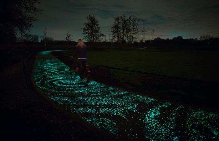 Van Gogh Roosegaarde Bicycle Path in The Netherlands