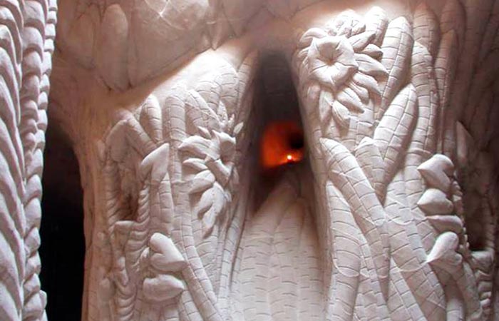 Caves carved in sandstone