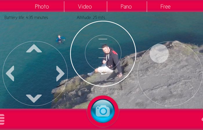 Zano Drone app user interface