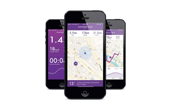 Smart Bike pedal smartphone app