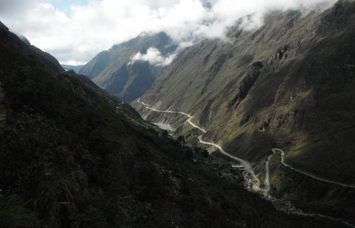 Death road, Camino de la Muerte in Bolivia
