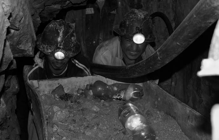 Kids working in a silver mine in Bolivia
