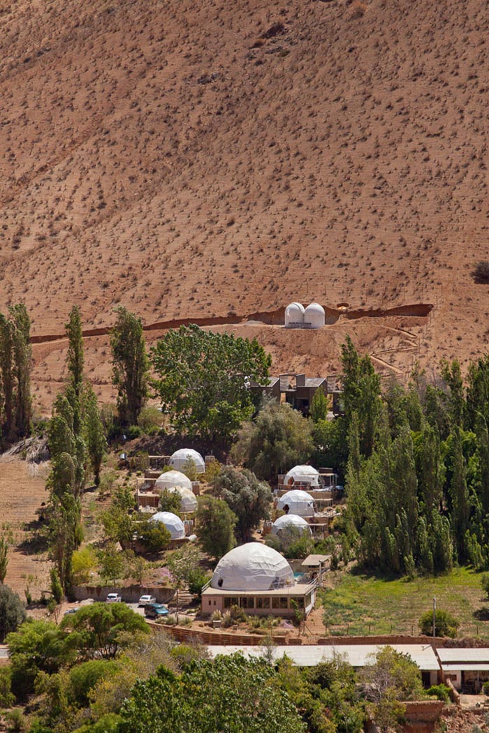 Domes at the Room at the Elqui Domos Astronomic Hotel